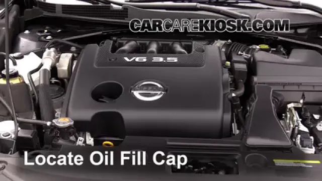 2016 Nissan Altima SL 3.5L V6 Aceite Agregar aceite